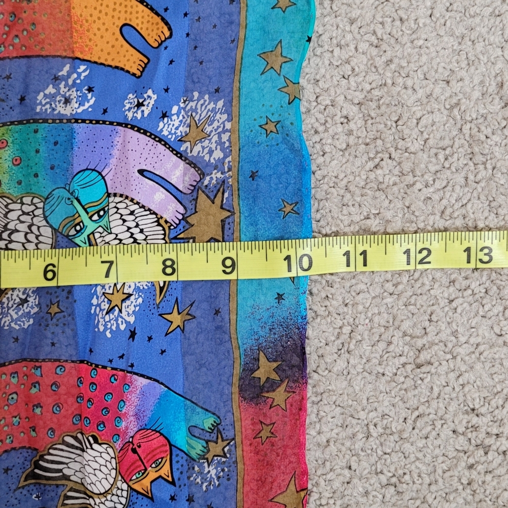 Womens Silk Laurel Burch Scarf for The Honey Collection 10x53.5 - Picture 4 of 7